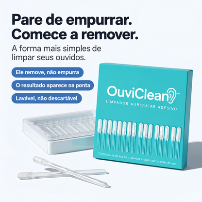 OuviClean™ – Limpador Auricular Adesivo Reutilizável