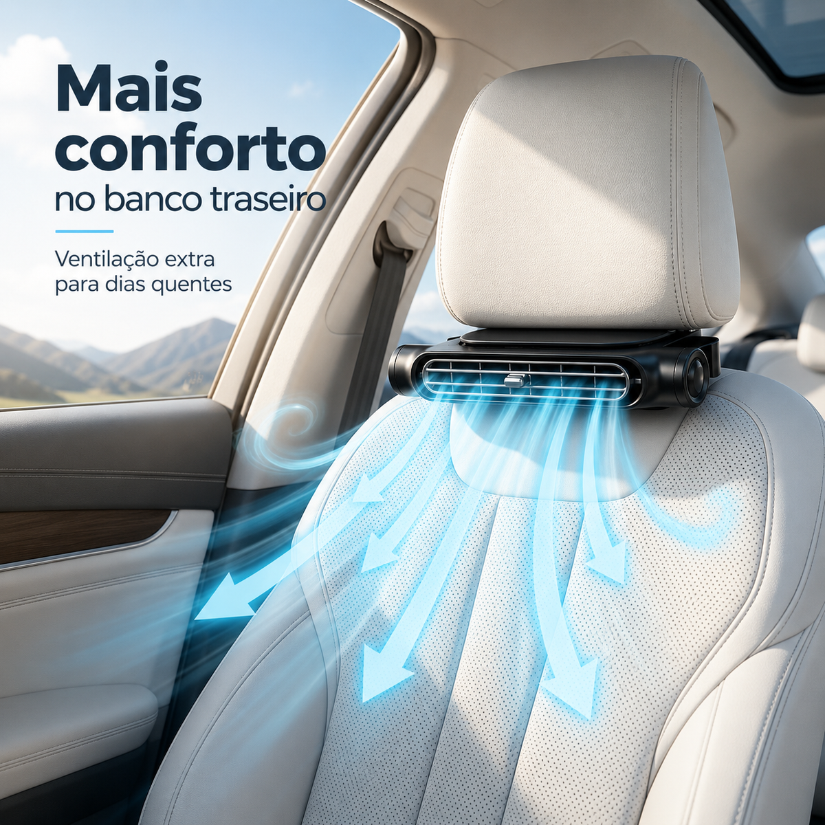Mini Ar Condicionado para Banco Traseiro ClimaSeat™