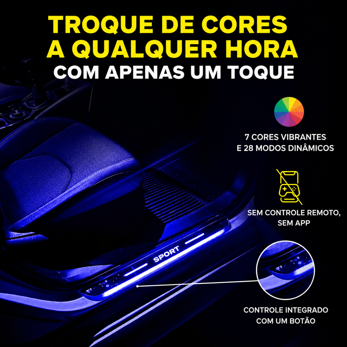 Soleira de Porta LED - BloomCAR Pro